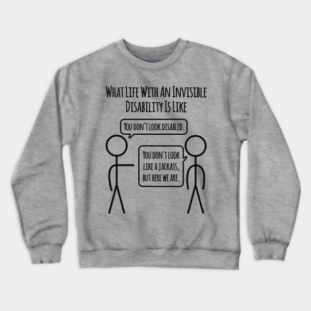 Life With An Invisible Disability: The Jackass Crewneck Sweatshirt by Jesabee Designs
